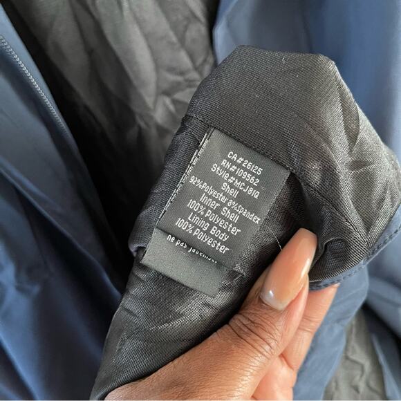 Sunice Alan Full Length Coach's Coat Mens Large Navy Blue Basic Windbreaker - Picture 11 of 13